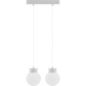Lampa wisząca Barrel-Orb Kula 2pł biały
