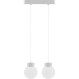 Lampa wisząca Barrel-Orb Kula 2pł biały