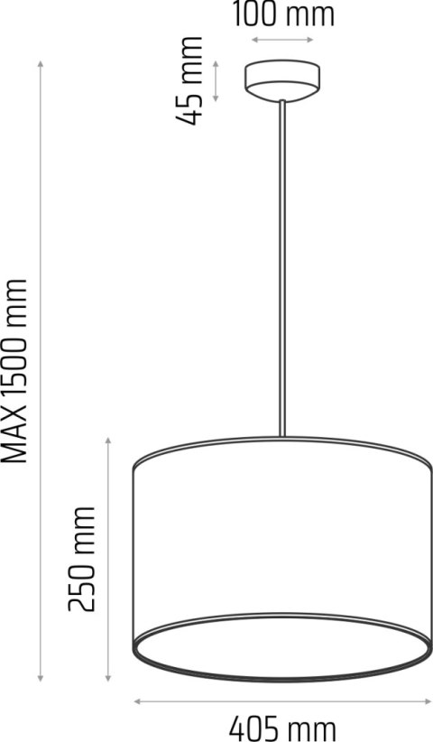 Lampa wisząca CLASSIC fi 40 beż