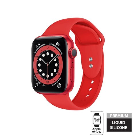 Crong Liquid - Pasek do Apple Watch 38/40 mm (czerwony)
