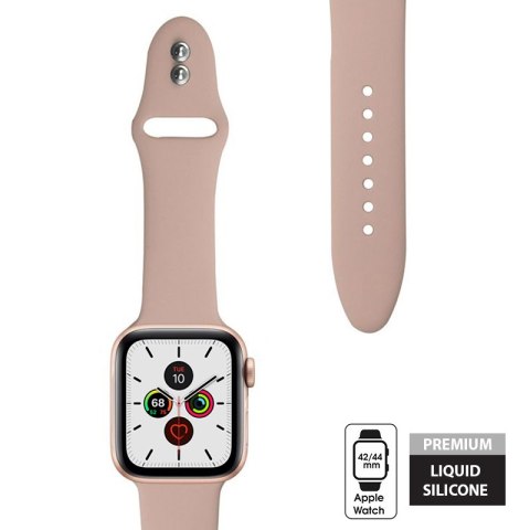 Crong Liquid - Pasek do Apple Watch 42/44 mm (piaskowy róż)