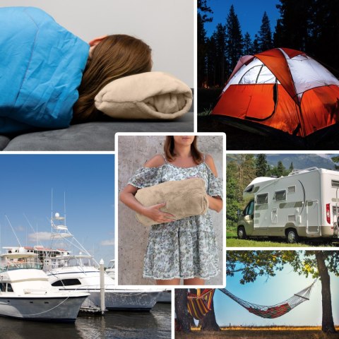 Bluzair Bluza Koc Hoodie Oversize Polska Beżowy