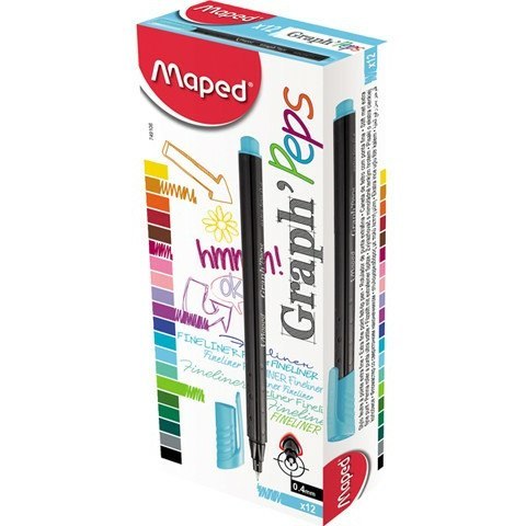 CIENKOPIS MAPED GRAPH&#039;PEPS 0,4mm POMARAŃCZOWY