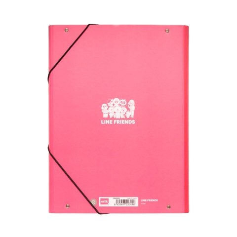LINE FRIENDS - Teczka do przechowywania dokumentów króliczek Cony A4 (24 x 34 cm)
