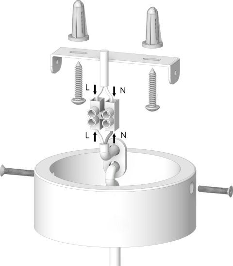 Barrel-Orb Kula 3pł (plafon) czarny