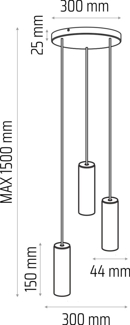 Madera 3 pł (plafon) biały