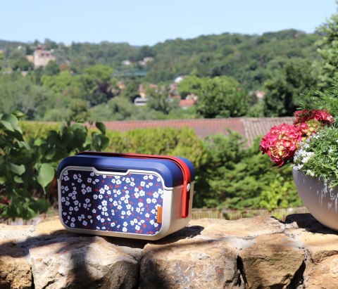 Lunchbox, lodówka turystyczna 5L Głęboki, kwiat wiśni 32,6x20x18,8cm