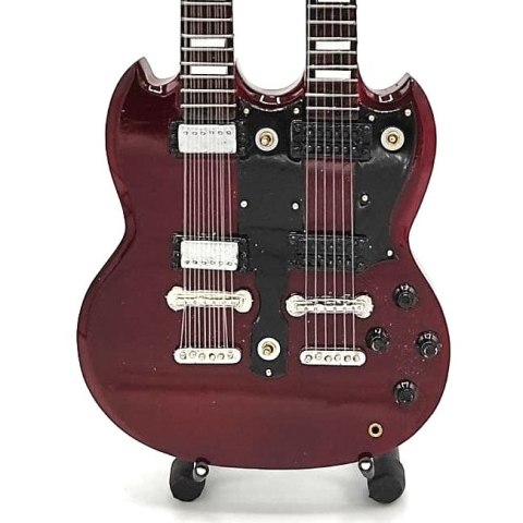 Mini gitara Led Zeppelin - Jimmy Page - Double Neck MGT-2059