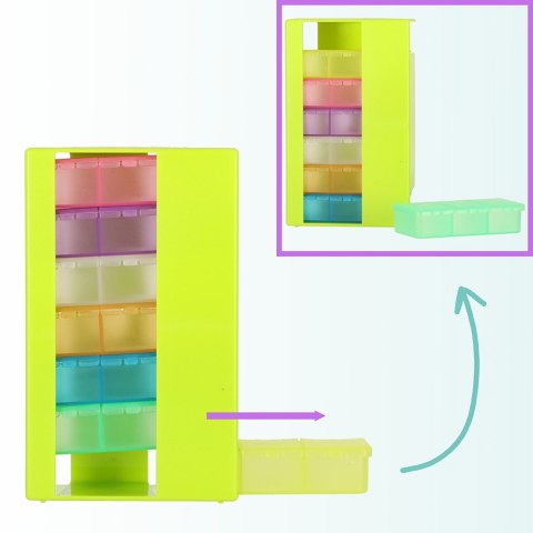 Organizer na leki pudełko kasetka na tabletki tygodniowy PL EN LT CS