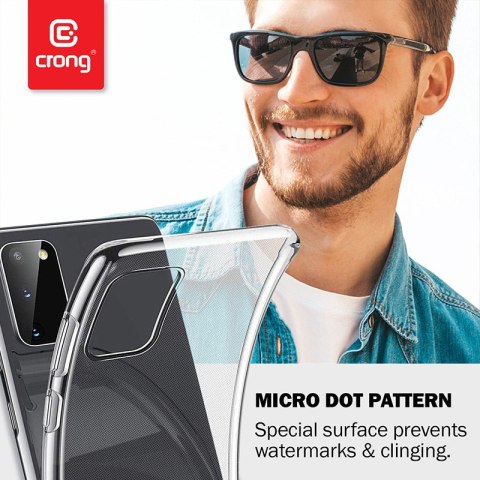 Crong Crystal Slim Cover - Etui Xiaomi Mi 10 (przezroczysty)