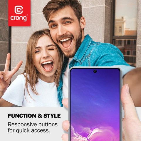 Crong Crystal Slim Cover - Etui Xiaomi Mi 10 (przezroczysty)