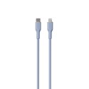 PURO ICON Soft Cable - Kabel USB-C do Lightning certyfikat MFi 1.5 m (Powder Blue)