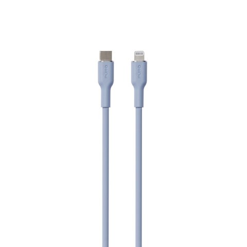 PURO ICON Soft Cable - Kabel USB-C do Lightning certyfikat MFi 1.5 m (Powder Blue)