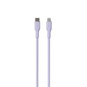 PURO ICON Soft Cable - Kabel USB-C do Lightning certyfikat MFi 1.5 m (Tech Lavender)