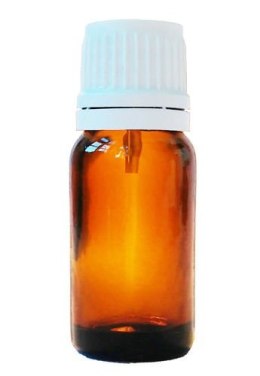 10ml - Buteleczka z ciemnego szkła + kroplomierz + zakrętka