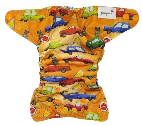 Pieluszka z kieszonką noworodkowa 3-7kg - AUTA