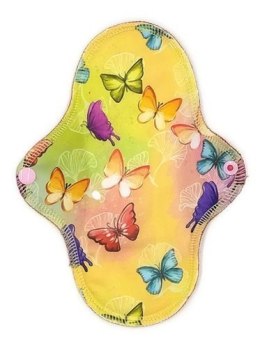 ŚREDNIA M Podpaska wielorazowa bambusowa - Motyle