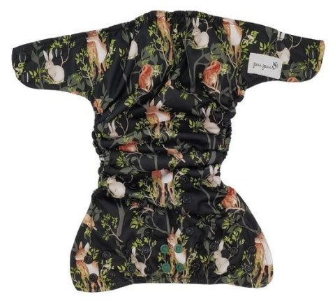 Pieluszka z kieszonką OS dwurzędowa, NOC W LESIE