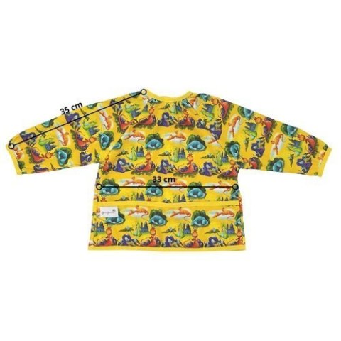 Śliniak fartuszek z rękawami - SMOKI