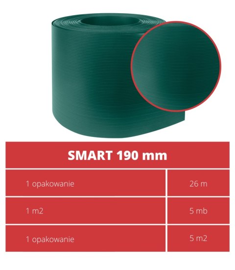 Taśma ogrodzeniowa 26mb Thermoplast® SMART 190mm ZIELONA