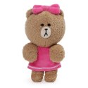Line Friends - Pluszowa maskotka 17 cm Miś Choco z kokardką