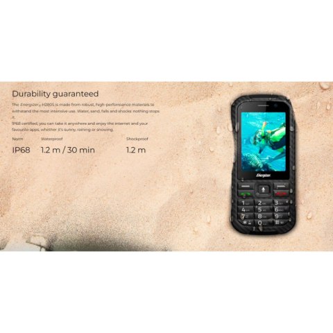 Energizer Energy E280S - Telefon 512MB RAM 4GB 2,8" 4G Dual Sim EU (Czarny)