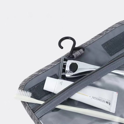 Kosmetyczka męska, rozkładana, na podróż, wakacje, pojemna