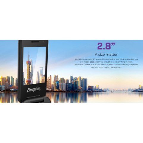 Energizer E282SC - Telefon 512MB RAM 4GB 2,8" 4G Dual Sim EU (Srebrny)