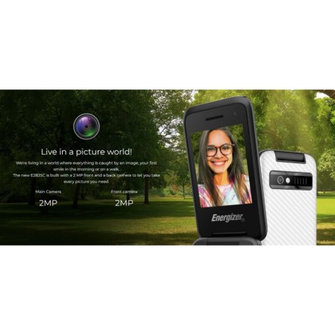 Energizer E282SC - Telefon 512MB RAM 4GB 2,8" 4G Dual Sim EU (Srebrny)