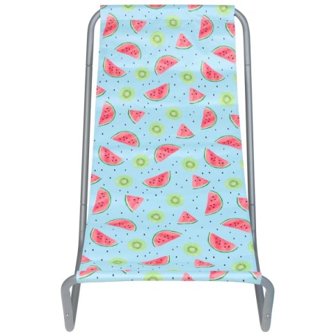 Leżak ogrodowo plażowy składany z torbą fruit melon