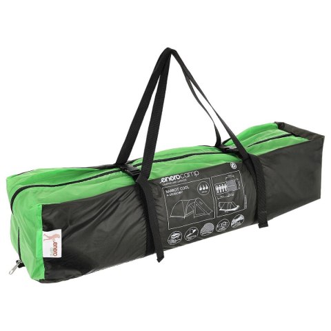 Namiot turystyczny 4 osobowy Cool szaro-zielony