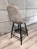 Krzesło barowe AVA GREY VELVET hoker