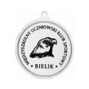 Medal Srebrny Z Miejscem Na Emblemat 25 Mm - Medal Stalowy Grawerowany Laserem- Rmi