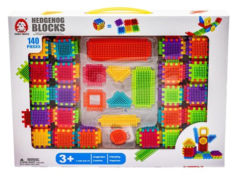 Klocki Konstrukcyjne, Wafle, Jeżyki, Grzebyki 144 elementy