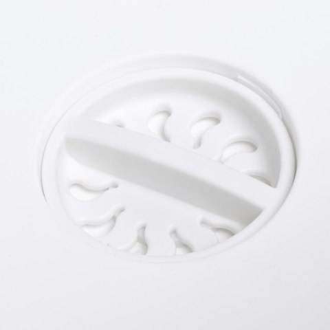 Miska składana z odpływem bialo-szara BRIDA