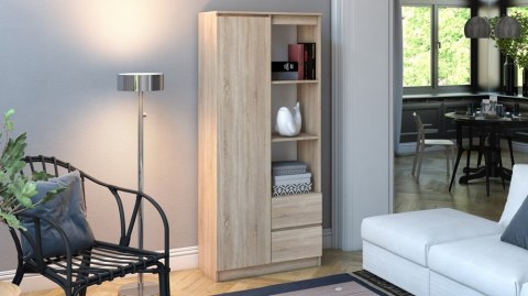 REGAŁ RS-80 BILY - DĄB SONOMA