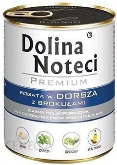 DOLINA NOTECI Premium bogata w dorsza z brokułami - mokra karma dla psa - 800g