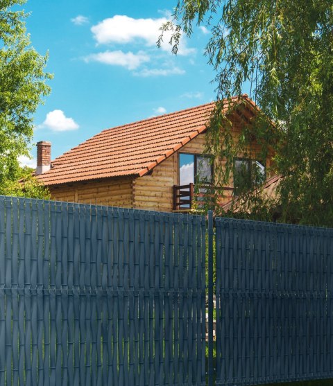 Taśma ogrodzeniowa system pionowy BASIC 48 mm ANTRACYT