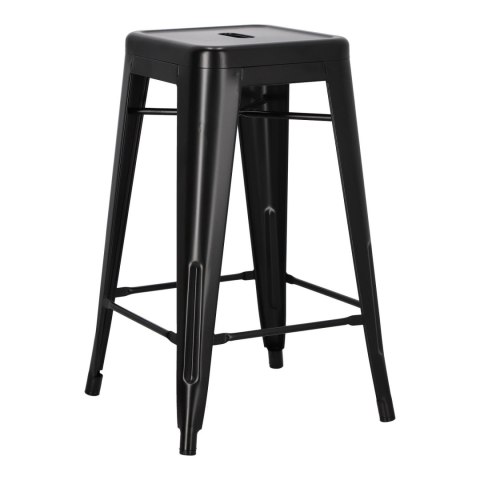 Hoker Paris 66cm czarny inspirowany Tolix