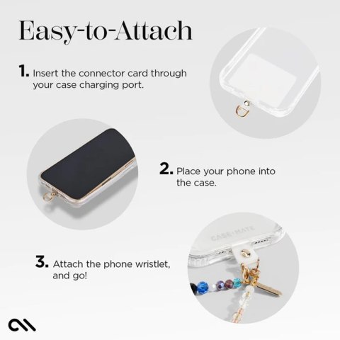 Case-Mate Beaded Phone Wristlet - Uniwersalna smyczka do telefonu (Boho Crystal)