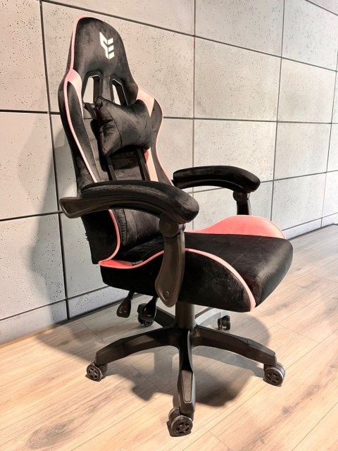 Fotel obrotowy gamingowy HERO ENZO PINK ALCANTARA