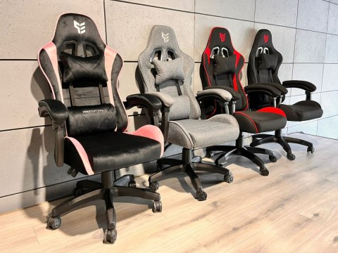 Fotel obrotowy gamingowy HERO ENZO PINK ALCANTARA