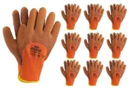 Rękawice robocze / Ocieplane / pomarańczowo-brązowe / Rozmiar: 10 - XL / RTASMAN_PBR 10 - 10 par