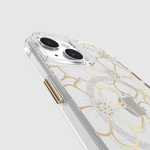Case-Mate Floral Gems MagSafe - Etui iPhone 15 (Gold)