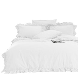 Pościel bawełniana OPTIC WHITE/160x200(P) STONEWASHED