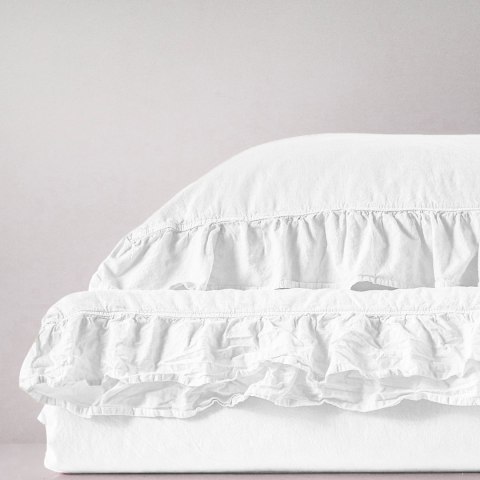 Pościel bawełniana OPTIC WHITE/160x200(P) STONEWASHED