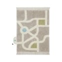 Dywan bawełniany do zabawy mapa miasta Eco-City 120x170 cm Lorena Canals