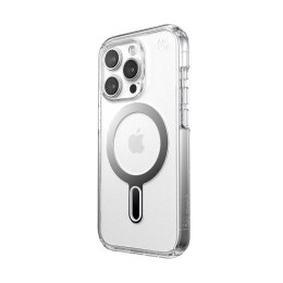 Speck Presidio Perfect-Clear ClickLock & Magsafe - Etui iPhone 15 Pro (Clear / Chrome Finish / Serene Silver)