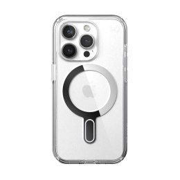 Speck Presidio Perfect-Clear ClickLock & Magsafe - Etui iPhone 15 Pro (Clear / Chrome Finish / Serene Silver)