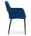 Krzesło AMALFI - niebieski aksamit x 2